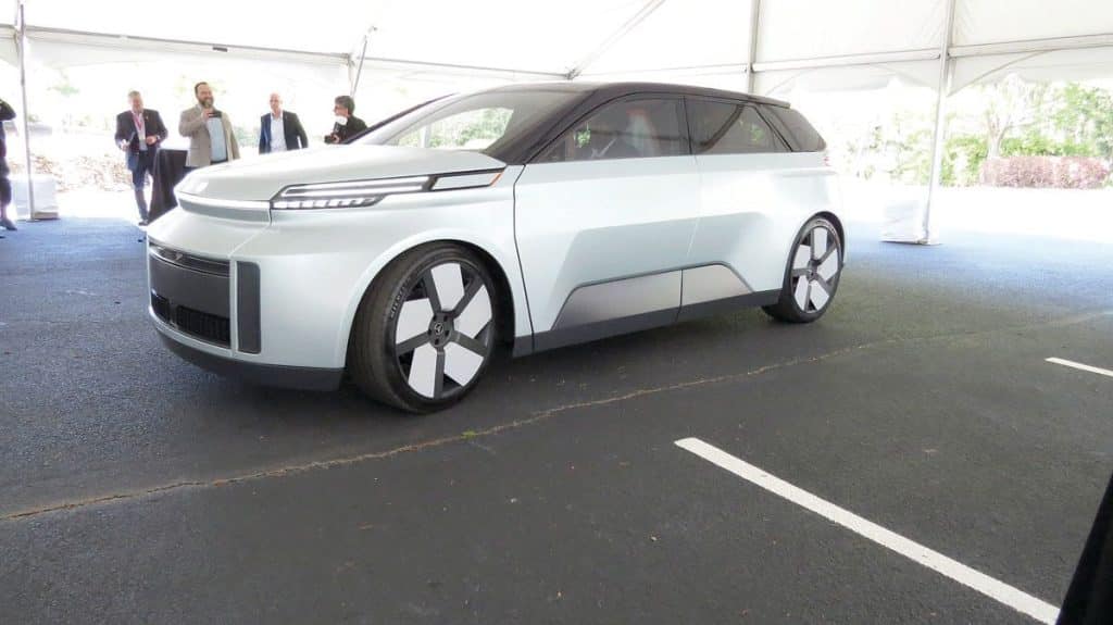 the concept car (photos Courtesy City of Peachtree Corners)
