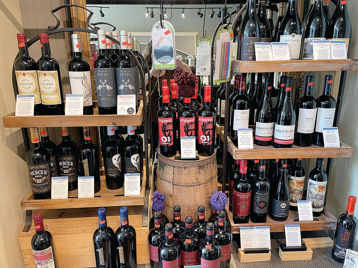 A selection of affordable wines.
