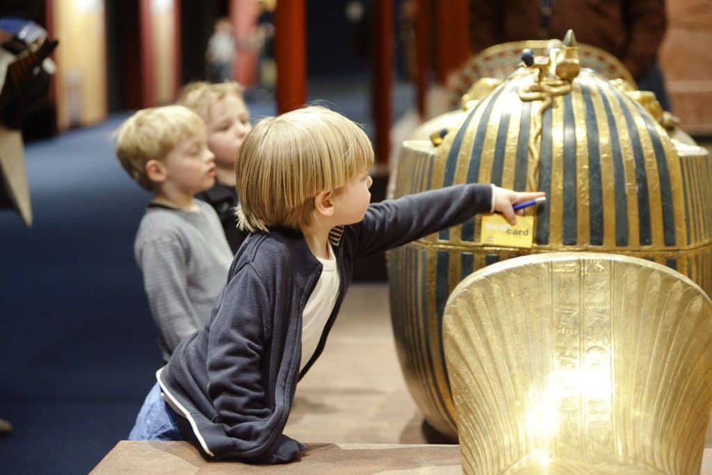 Child in museum