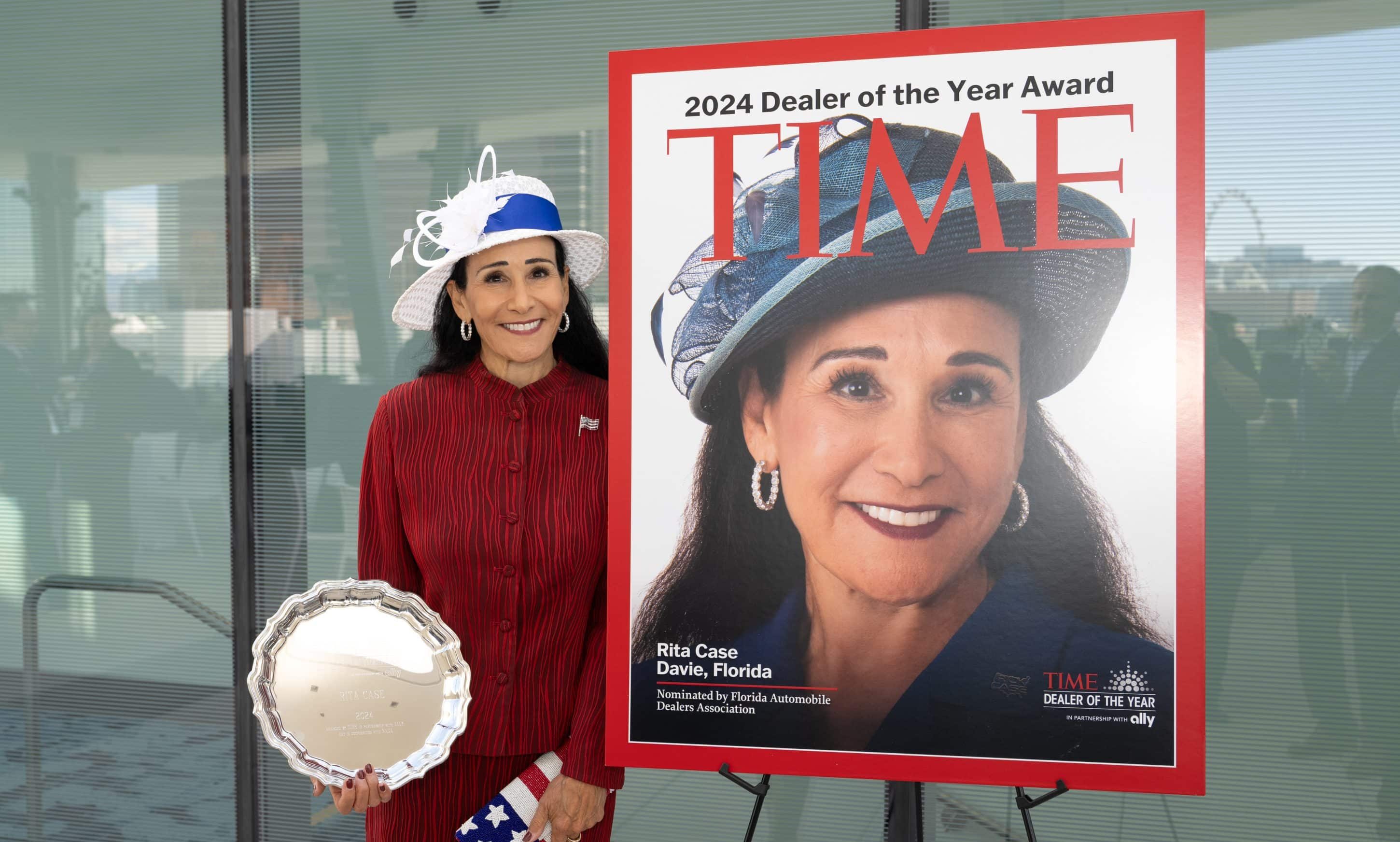 Rita Case, president and CEO of the nation’s largest female-owned auto dealer group in America has been named TIME Dealer of the Year.