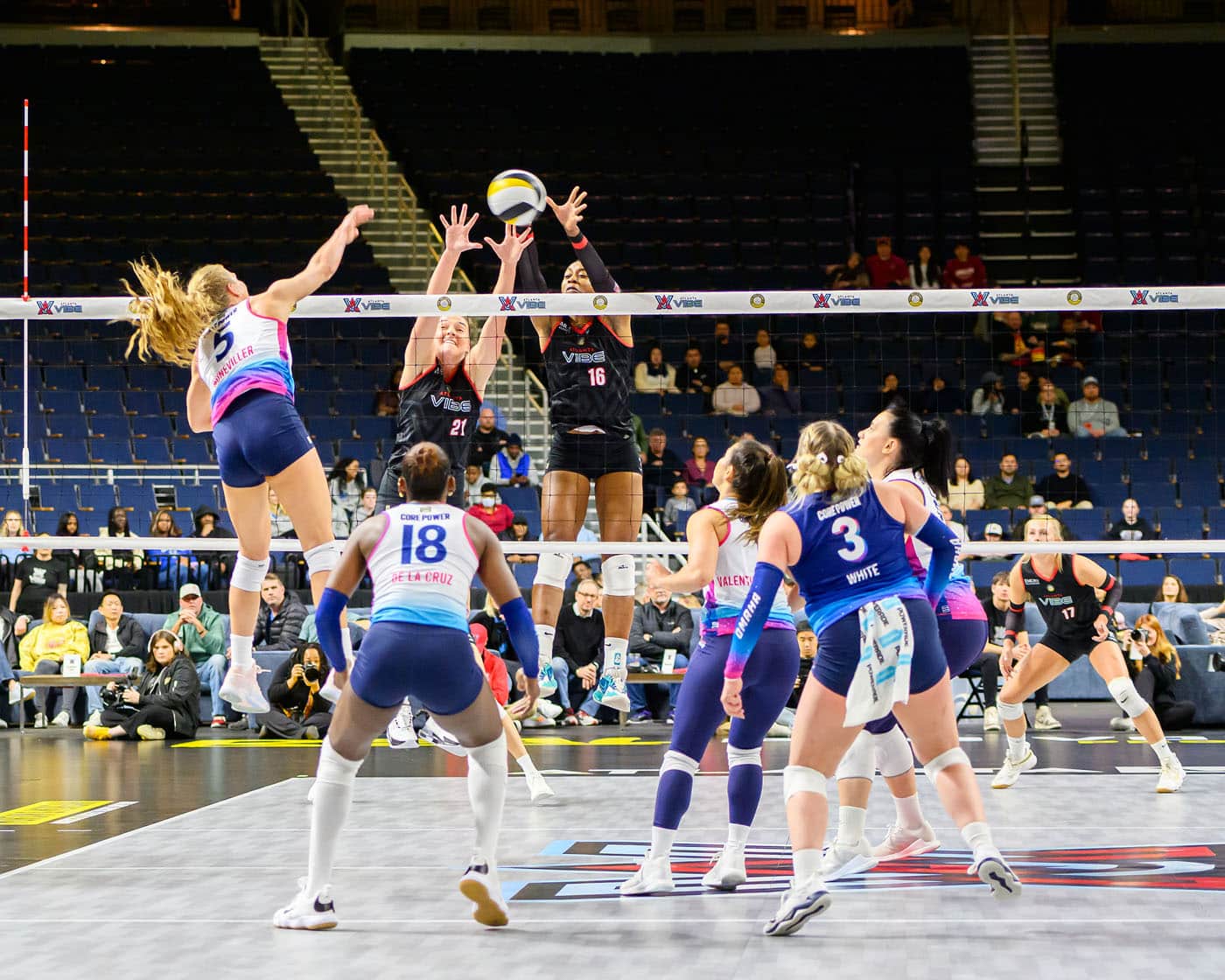 This is the first year for the Pro Volleyball Federation, and the Atlanta Vibe is one of seven teams in the league.