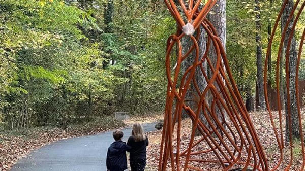Walk alongside larger-than-life metal sculptures at Fernbank Museum’s newest exhibit, “Forest Forms,” which opens June 29, 2024.