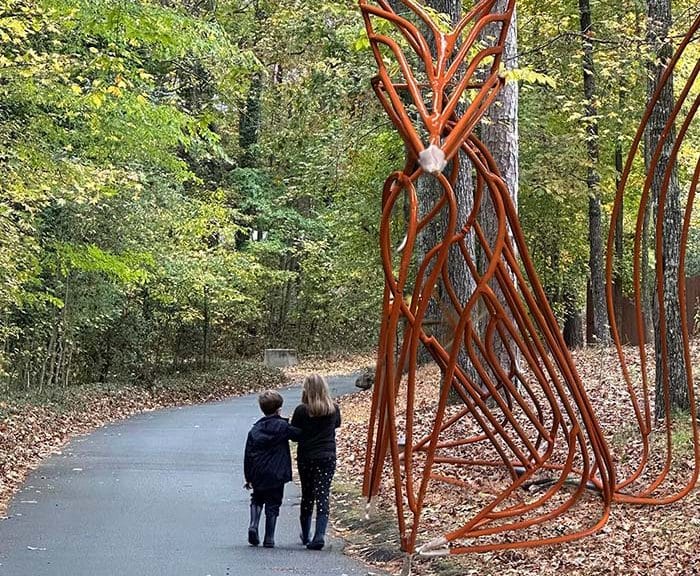 Walk alongside larger-than-life metal sculptures at Fernbank Museum’s newest exhibit, “Forest Forms,” which opens June 29, 2024.