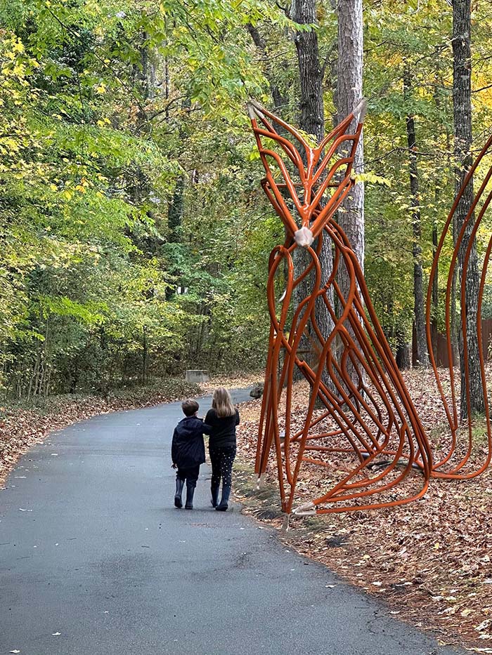 Walk alongside larger-than-life metal sculptures at Fernbank Museum’s newest exhibit, “Forest Forms,” which opens June 29, 2024.