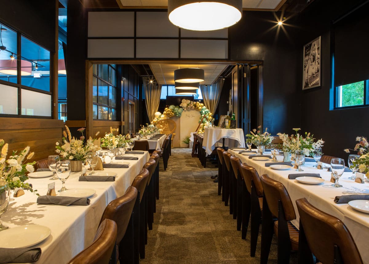 private dining room in a nice restaurant