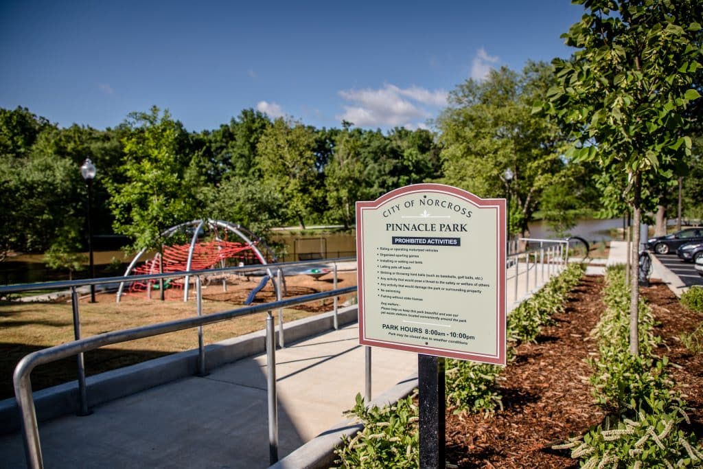 playground and sign