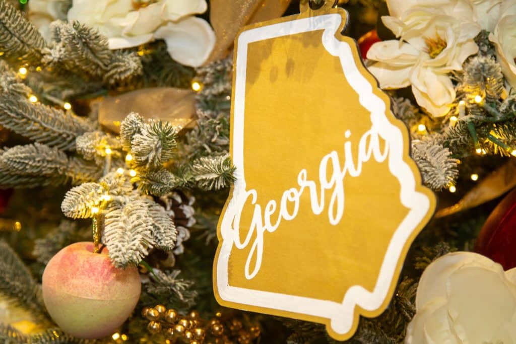 Georgia christmas decoration at Georgia Festival of Trees