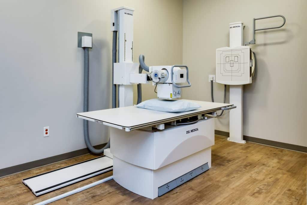 Xray machine in a new healthcare facility