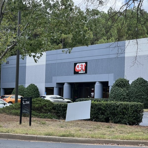 Exterior of office and manufacturing building for CE+T America