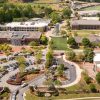 Aerial view of the sprawling campus at Greater Atlanta Christian School in Gwinnett County.